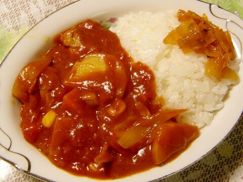 リコピンいっぱい！？・・・チキントマトカレー